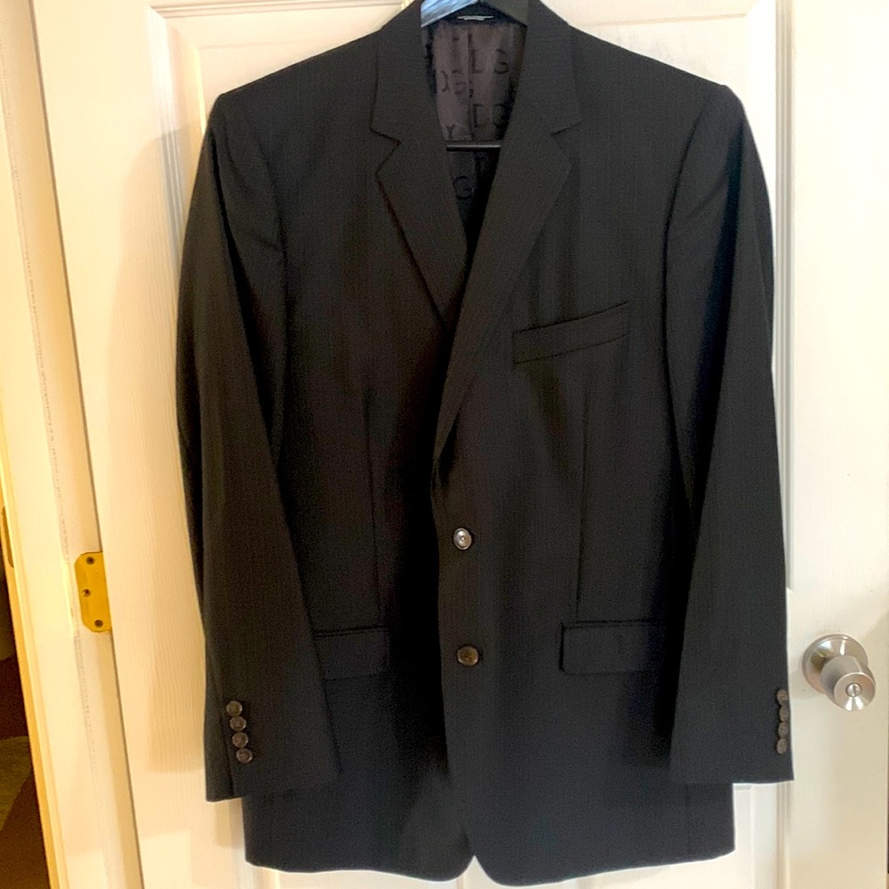 Dolce & Gabbana Men Virgin Wool Pinstripe Blazer